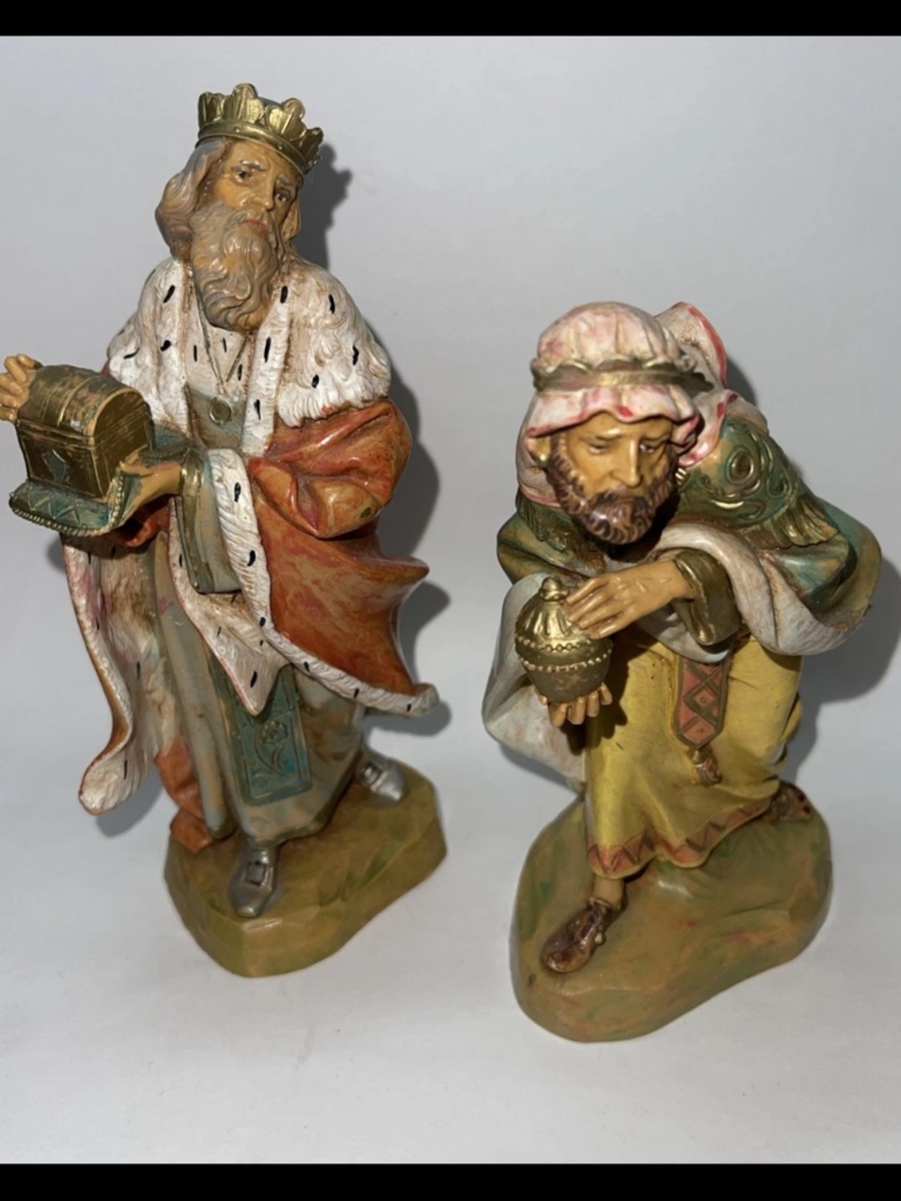Vintage Signed Fontanini 2/3 Kings Maji Figurines - 1994 Depose Italy Simonetti